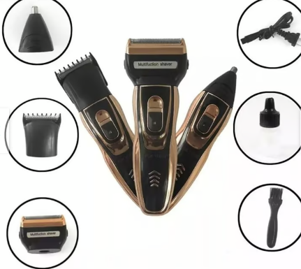 KIT MAQUINA BARBERA 3 EN 1