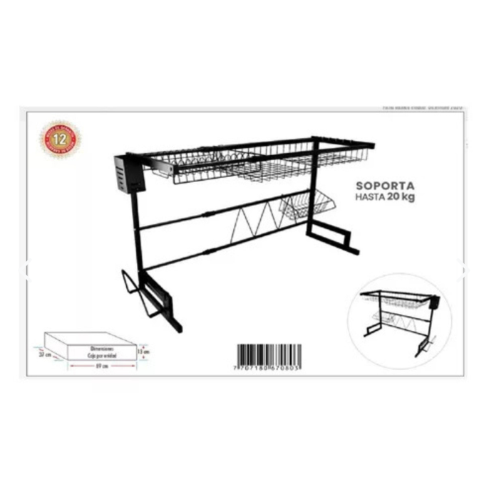 ORGANIZADOR ESCURRIDOR DE PLATOS 65CM