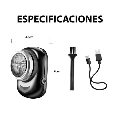 MINI AFEITADORA ELECTRICA PORTATIL CON CARGA USB
