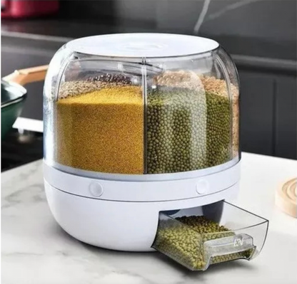 DISPENSADOR DE GRANOS GIRATORIO DE 360º