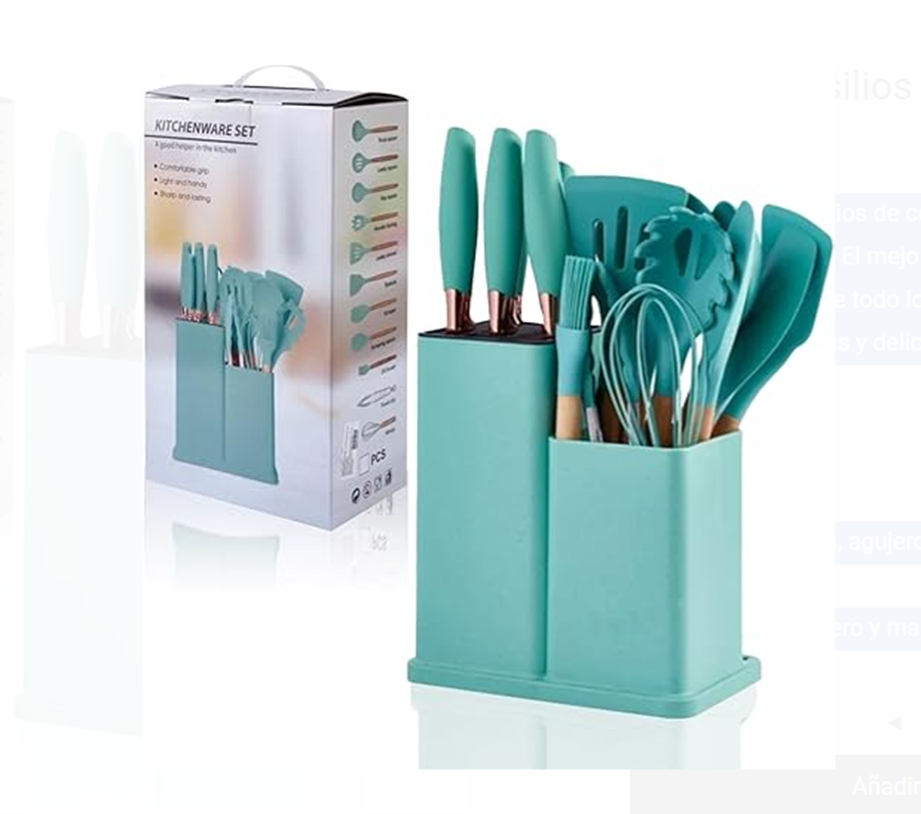 SET DE UTENSILIOS DE COCINA DE 19 PIEZAS