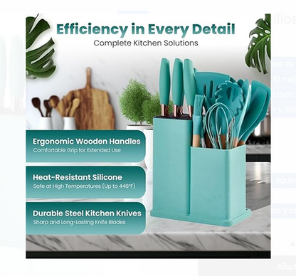 SET DE UTENSILIOS DE COCINA DE 19 PIEZAS