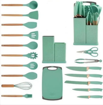 SET DE UTENSILIOS DE COCINA DE 19 PIEZAS