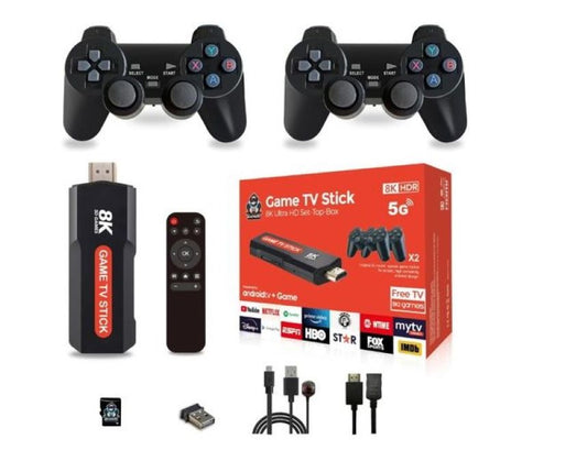 CONSOLA GAME STICK  + TV BOX TV Q9-X2 CON MAGIS TV