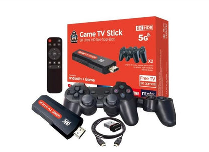 CONSOLA GAME STICK  + TV BOX TV Q9-X2 CON MAGIS TV