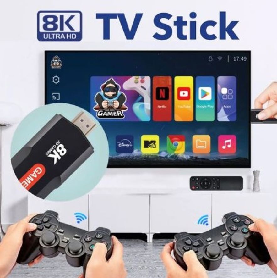 CONSOLA GAME STICK  + TV BOX TV Q9-X2 CON MAGIS TV