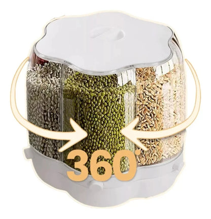 DISPENSADOR DE GRANOS GIRATORIO DE 360º