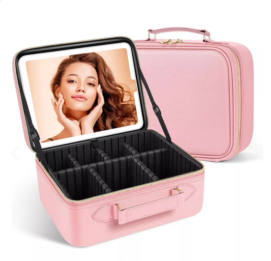 COSMETIQUERA DE MAQUILLAJE CON ESPEJO