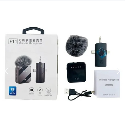 MICROFONO INALAMBRICO DE SOLAPA TX F11