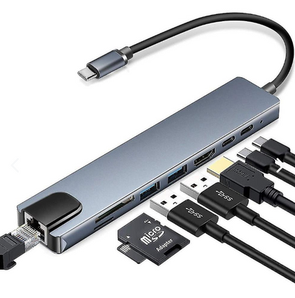 CONVERTIDOR TIPO C 8 EN 1