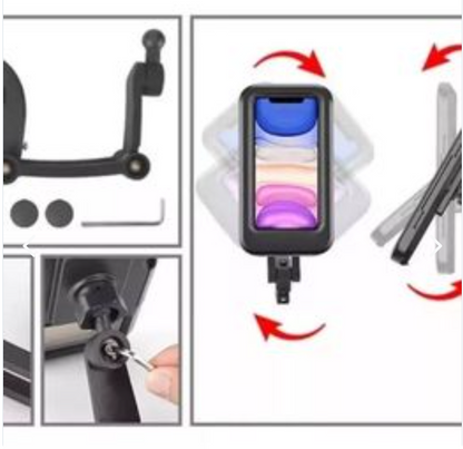 SOPORTE DE CELULAR IMPERMEABLE PARA BICICLETA O MOTO