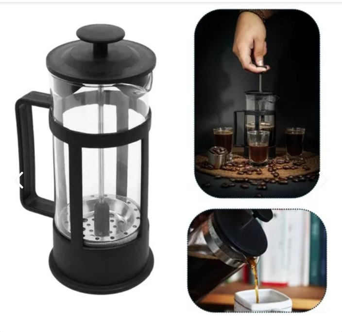 CAFETERA PRENSA FRANCESA EN VIDRIO 1L