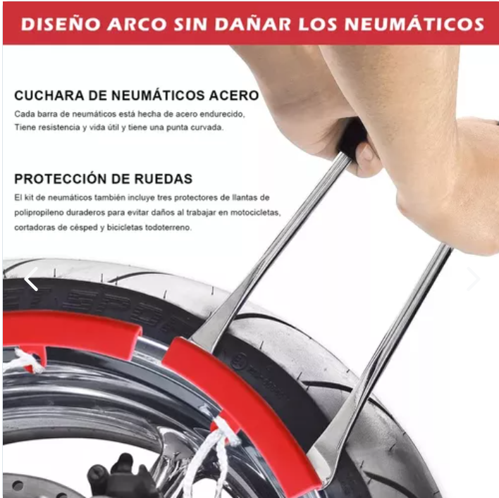 KIT PARA DESMONTAR LLANTAS DE MOTO