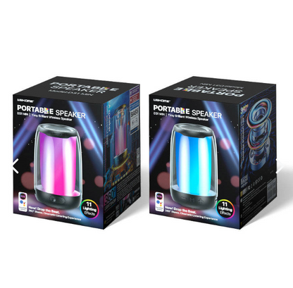 PARLANTE BLUETHOOTH PORTATIL D31 MINI CON LUCES LED