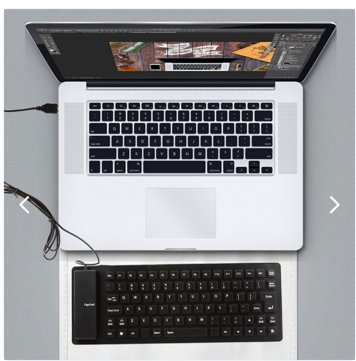 TECLADO FLEXIBLE USB SILICONADO