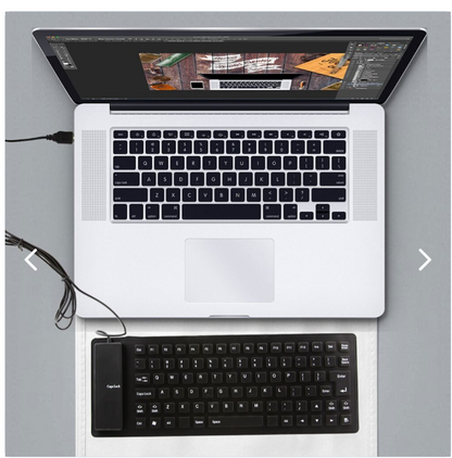 TECLADO FLEXIBLE USB SILICONADO