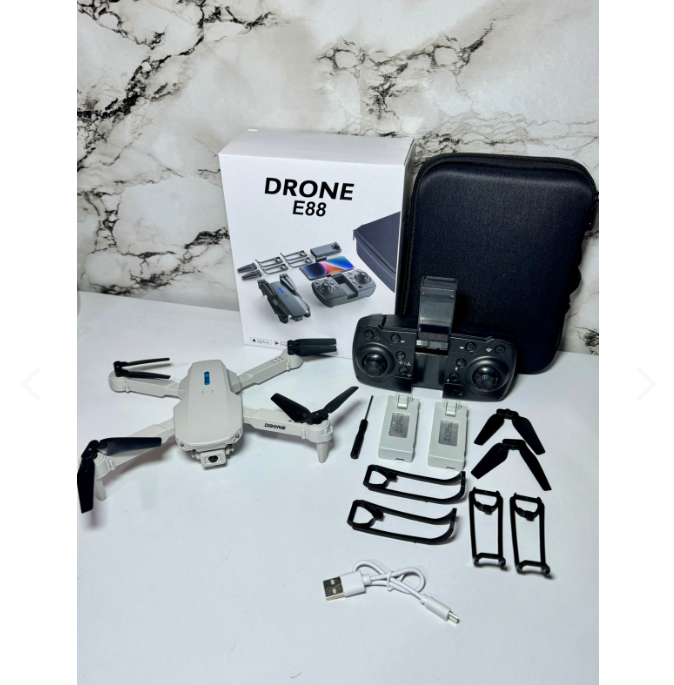 DRON E88 PRO CON CAMARA DUAL 4K FULL HD