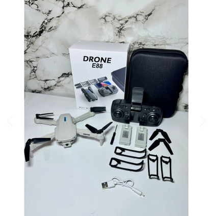 DRON E88 PRO CON CAMARA DUAL 4K FULL HD