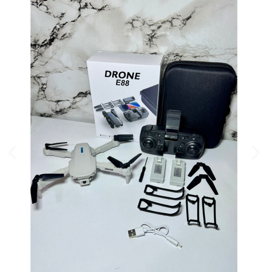 DRON E88 PRO CON CAMARA DUAL 4K FULL HD