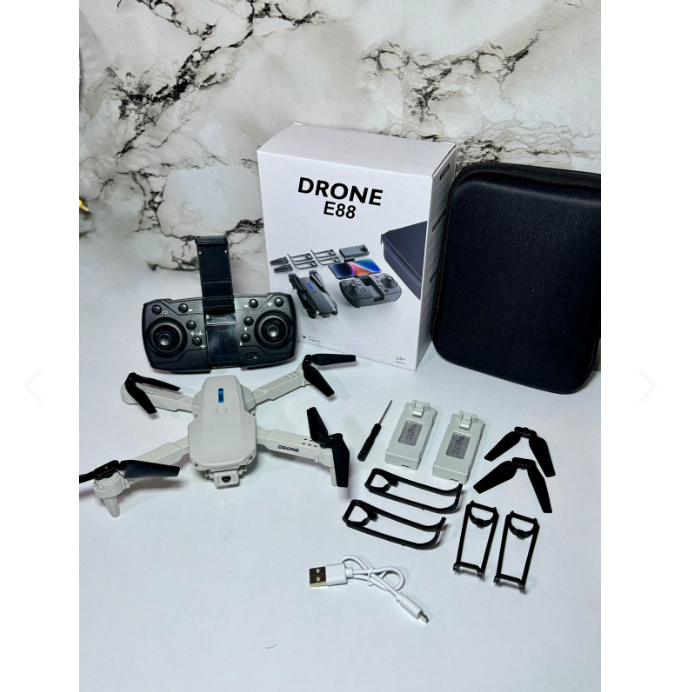 DRON E88 PRO CON CAMARA DUAL 4K FULL HD
