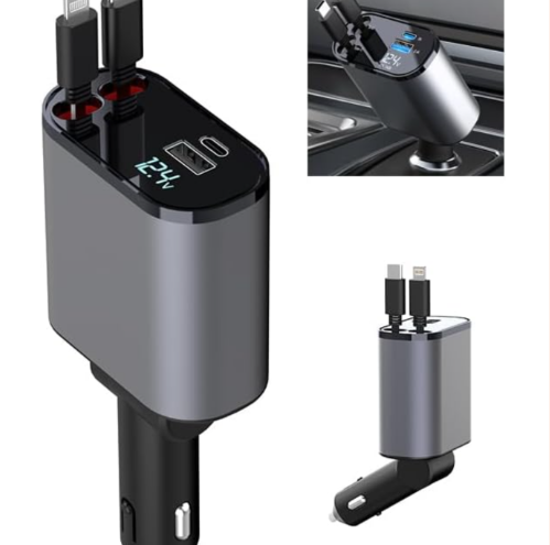 CARGADOR CARRO RETRACTIL 4 EN 1