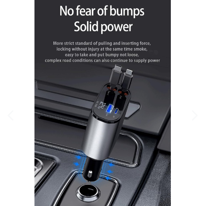 CARGADOR CARRO RETRACTIL 4 EN 1