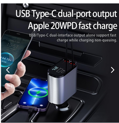 CARGADOR CARRO RETRACTIL 4 EN 1