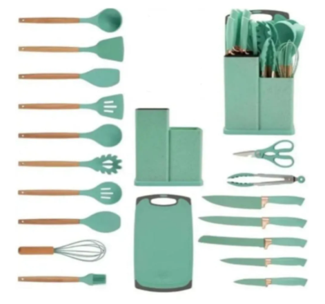 SET DE UTENSILIOS DE COICNA 19 PIEZAS