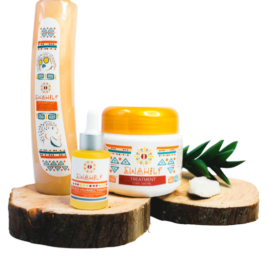 KIT LIMPIEZA, HIDRATACION, NUTRICION Y CRECIMIENTO SWAHILY  500GR