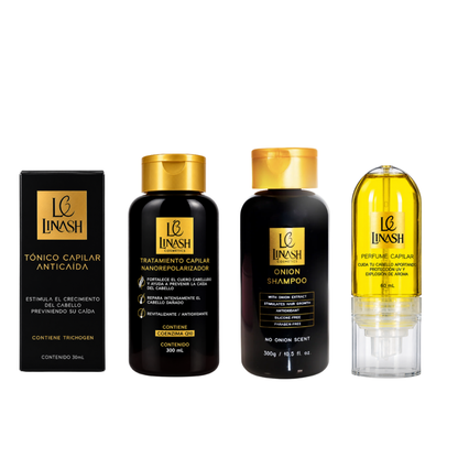 KIT CAPILAR LINASH ANTICAIDA, CRECIMIENTO Y REPOLARIZACION
