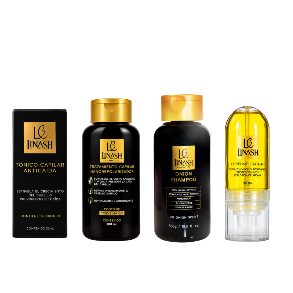 KIT CAPILAR LINASH ANTICAIDA, CRECIMIENTO Y REPOLARIZACION