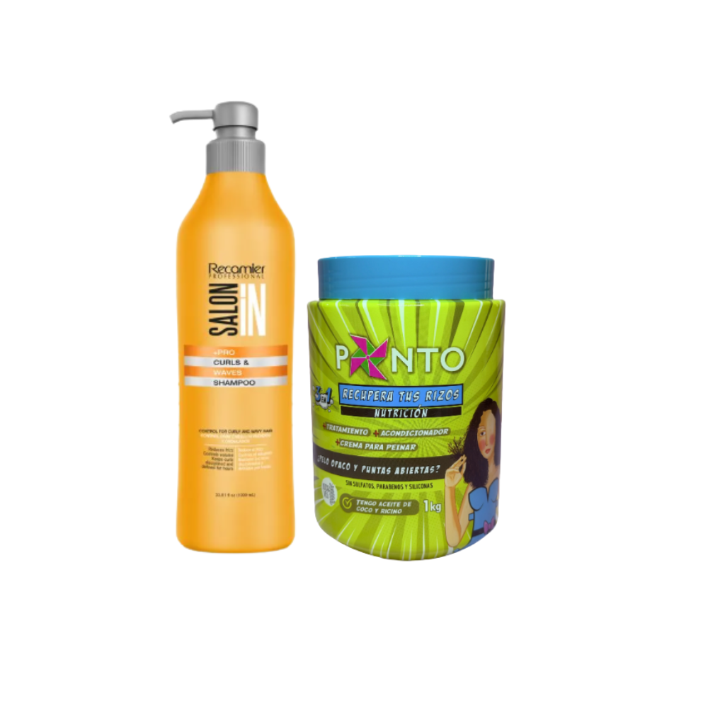 DUO ESPECIALIZADO PARA RIZOS: LIMPIEZA, NUTRICION Y DEFINICION