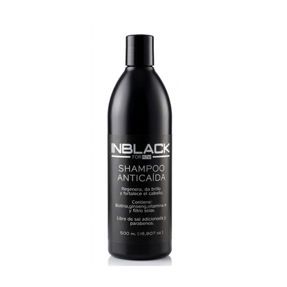 KIT MASCULINO INBLACK ANTICAIDA Y CRECIMIENTO DE BARBA Y CABELLO