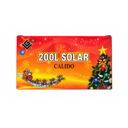 LUCES NAVIDEÑAS PALIDAS CON PANEL SOLAR