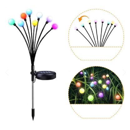 NAVIDAD - LUCES SOLARES DE JARDIN 7 COLORES