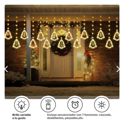 LUCES CASCADAS DE NAVIDAD X3M