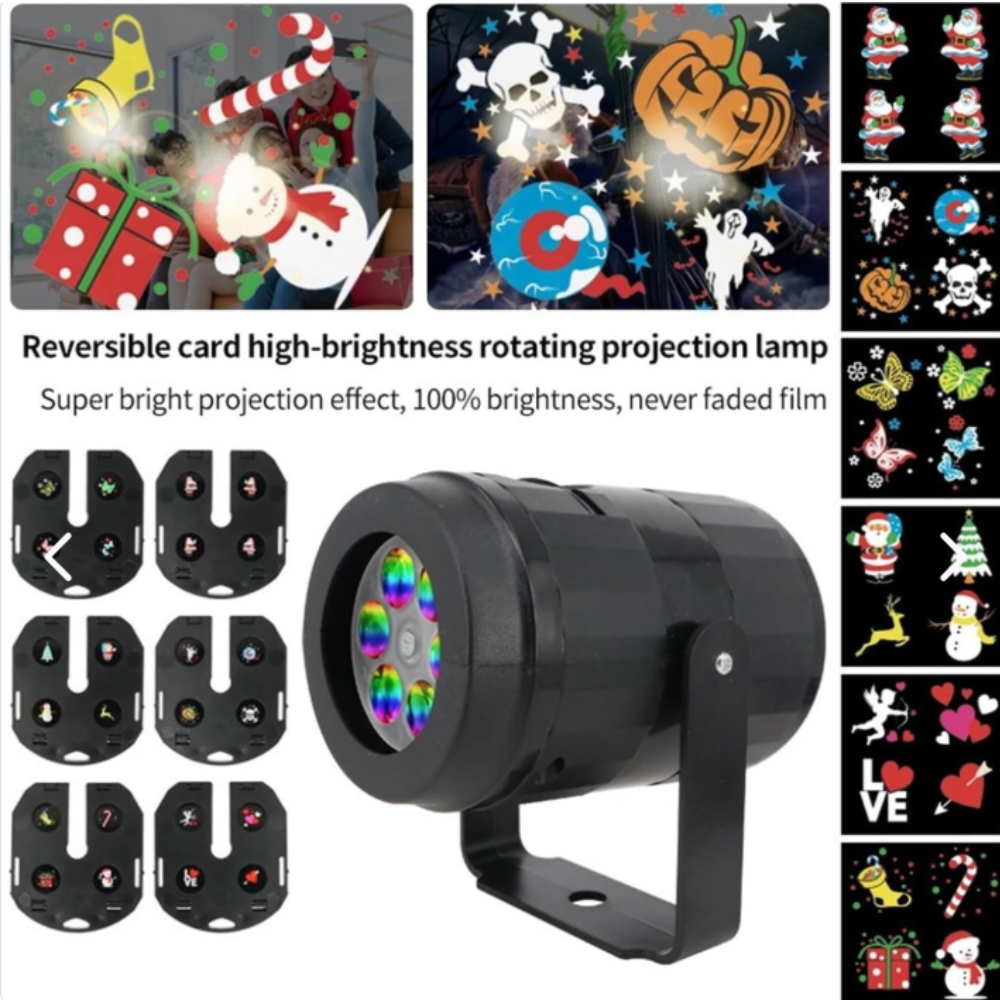 PROYECTOR PRO DE LUCES DE NAVIDAD PARA INTERIOR Y EXTERIOR HD