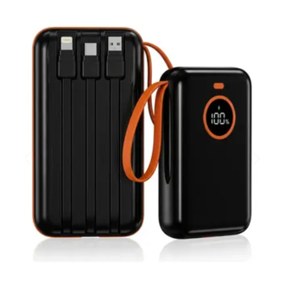 POWER BANK CARGA RAPIDA CON CABLES NWPB