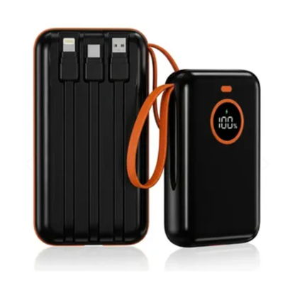 POWER BANK CARGA RAPIDA CON CABLES NWPB