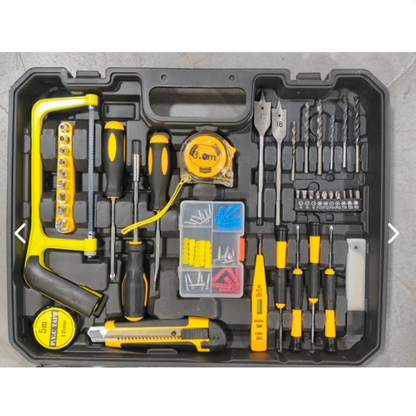 KIT COMPLETO DE HERRAMIENTAS DE MANO Y TALADRO ATORNILLADOR INALAMBRICO DEWALT 36V