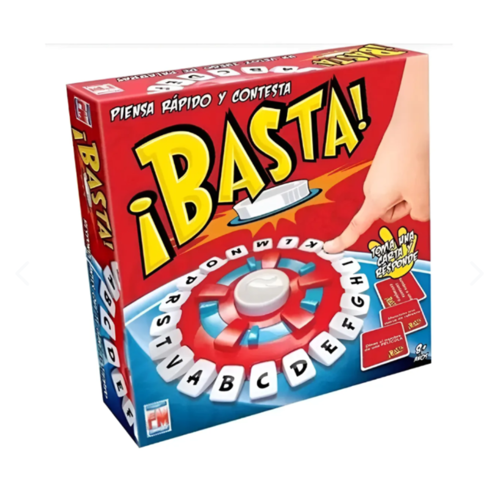 JUEGO DE MESA ¡BASTA! EL ORIGINAL - VELOZ JUEGO DE PALABRAS Y HABILIDAD MENTAL