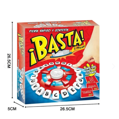 JUEGO DE MESA ¡BASTA! EL ORIGINAL - VELOZ JUEGO DE PALABRAS Y HABILIDAD MENTAL
