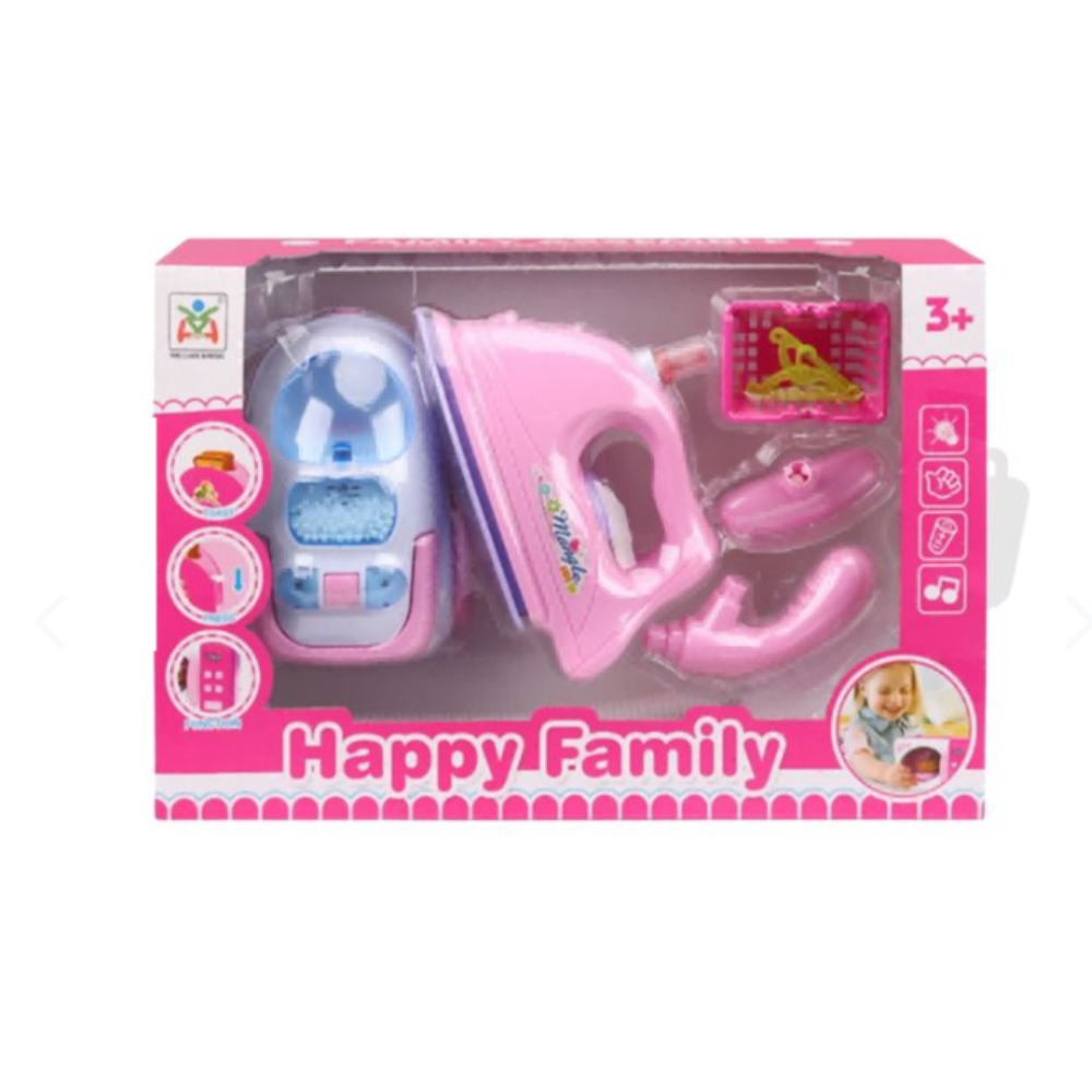 SET DE ELECTRODOMESTICOS DE JUGUETE INFANTIL - LAVANDERIA Y LIMPIEZA