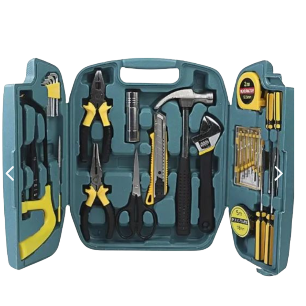 KIT COMPLETO DE HERRAMIENTAS MANUALES EN MALETIN PLEGABLE