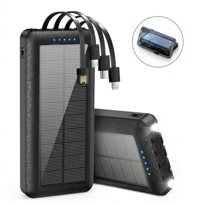 POWER BANK 12.000 MAH CARGA SOLAR PORTABLE