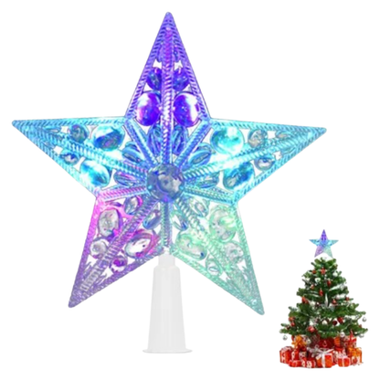 ESTRELLA LUMINOSA LED MULTICOLOR PARA PUNTA DE ARBOL DE NAVIDAD
