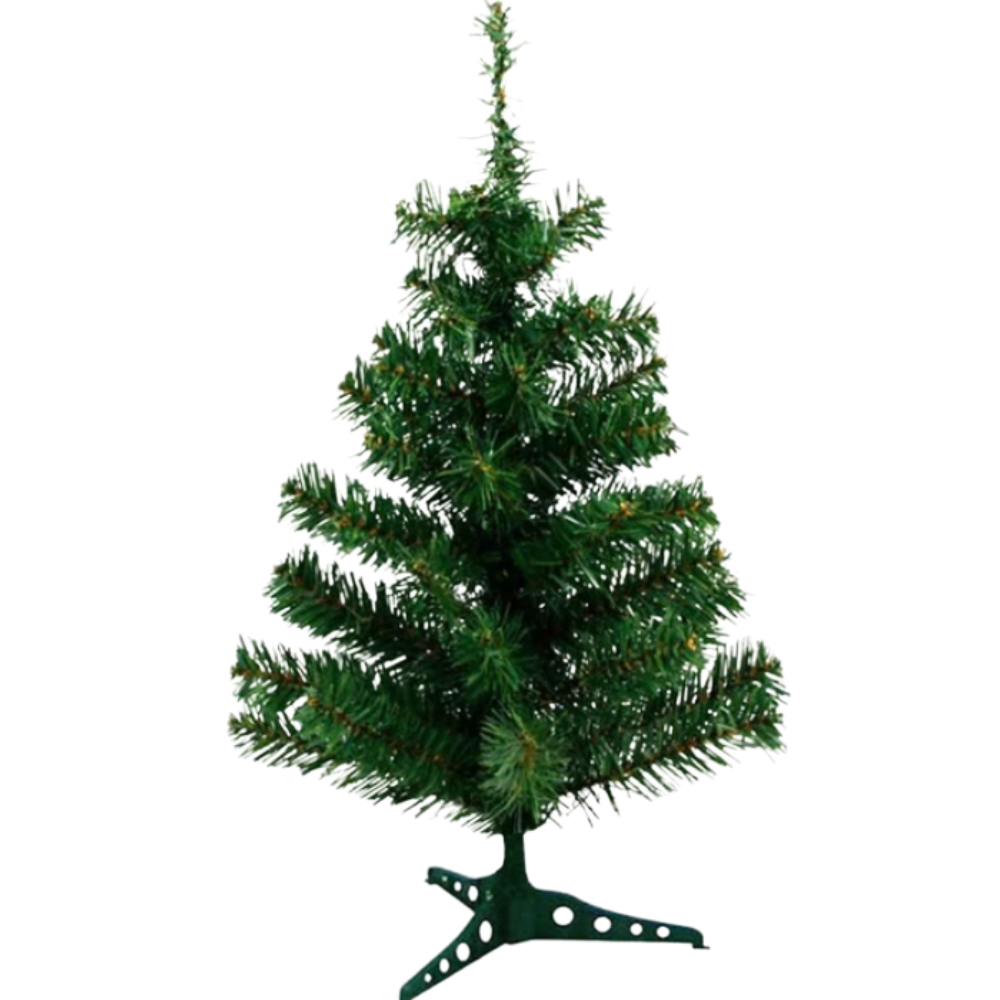 ARBOL DE NAVIDAD ARTIFICIAL CLASICO CON BASE PLASTICA 60CM