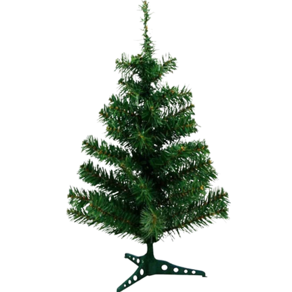 ARBOL DE NAVIDAD ARTIFICIAL CLASICO CON BASE PLASTICA 60CM