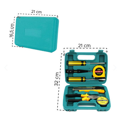 KIT DE HERRAMIENTAS BASICO DE MANTENIMIENTO EN ESTUCHE RIGIDO