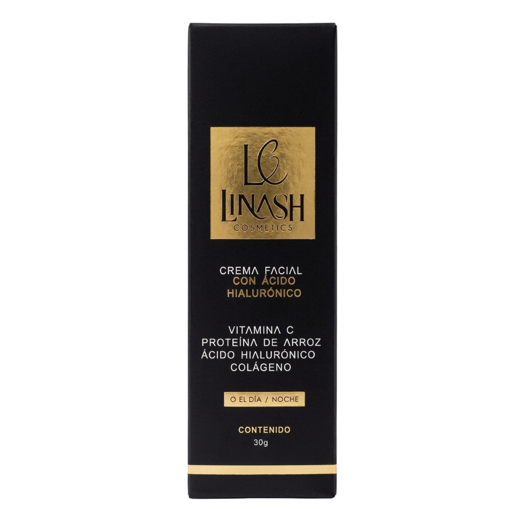 CREMA FACIAL LINASH CON ACIDO HIALURONICO - NUTRICION Y FIRMEZA